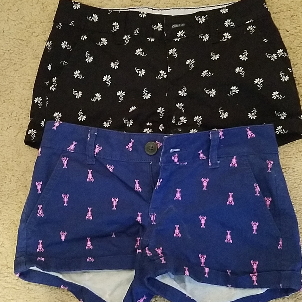 (3 for $15) SO lobster and flower Shorts bundle